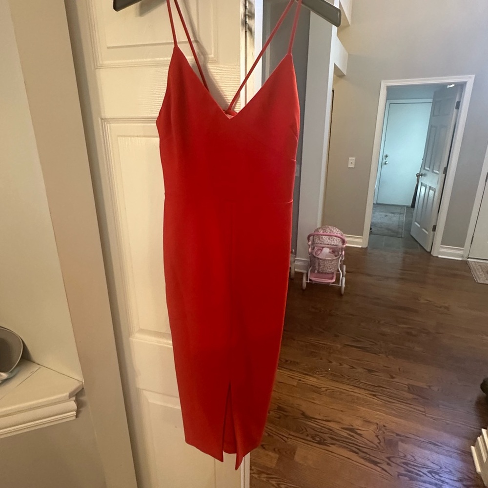 Likely Strapless Red Dress